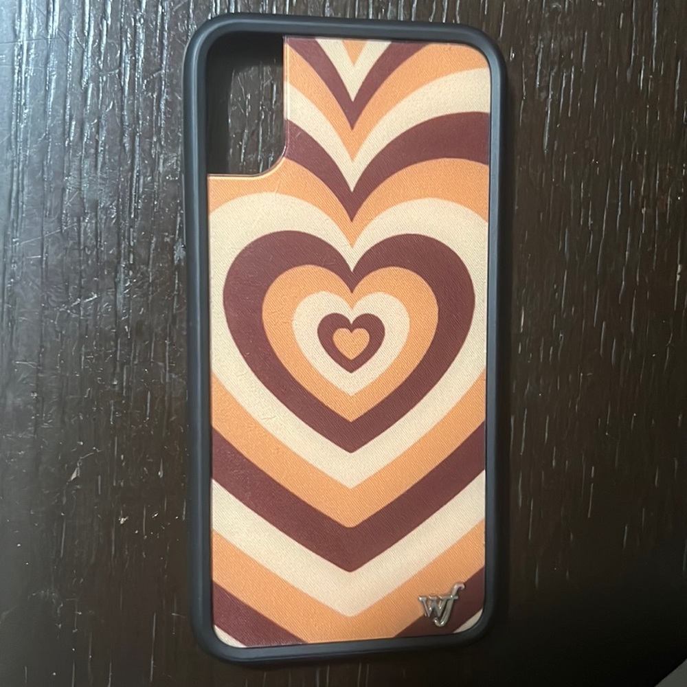 Wildflower Brown Heart Phone case